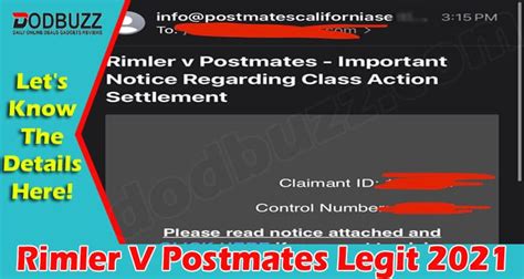 settlement distributions p.o. box 26170|Rimler v. Postmates .